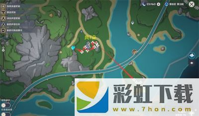 原神虹彩薔薇采集線路一覽