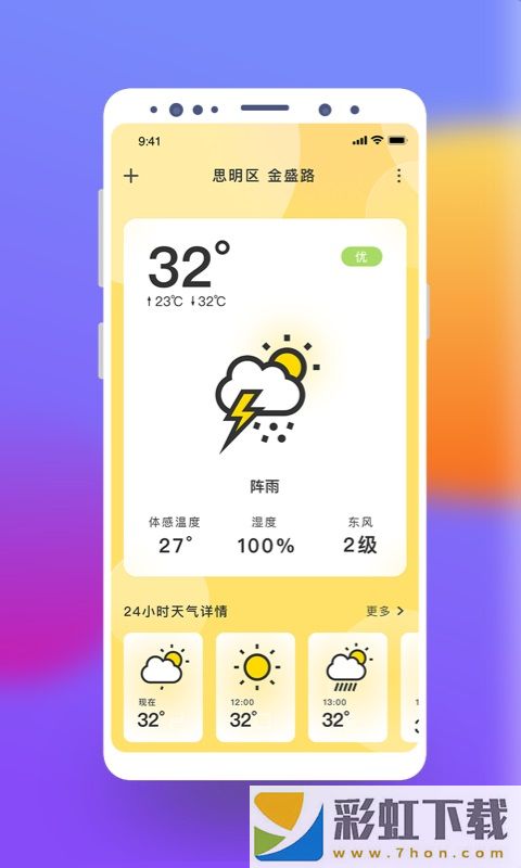 極簡桌面天氣