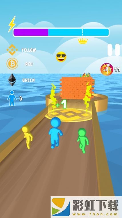 橡皮人接力跑(Crypto Rush)