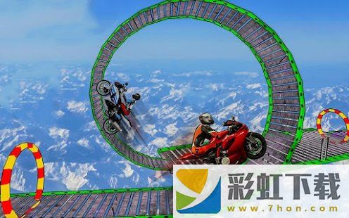 摩托車空中賽道(Impossible Bike Stunt Game)